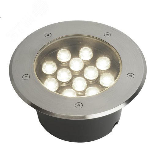 Светильник светодиодный тротуарный ДВУ-12w 6400К IP67 круг - фото 3