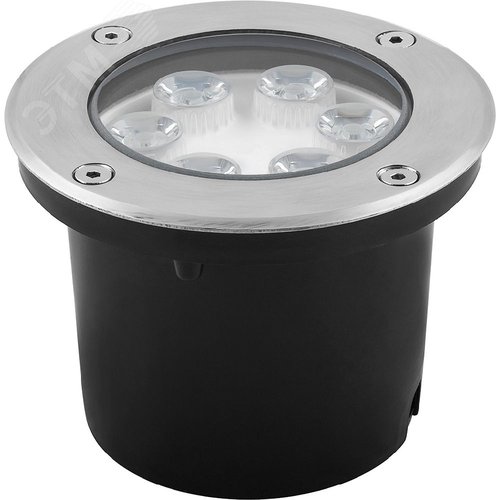 Изображение товара Светильник светодиодный тротуарный ДВУ-6w зеленый IP67 круг (шт)