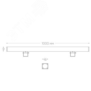 Светильник светодиодный ДБУ-18w 6400К 1400Лм IP65 линейный - фото 5