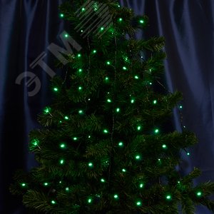 Гирлянда линейная LED зеленый 4 м с контроллером - фото 1