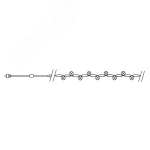 Гирлянда линейная LED синий 10 м с контроллером - фото 7