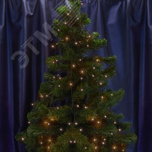 Гирлянда линейная LED 2700K 40 м с эффектом стробов IP44 - фото 1