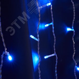 Гирлянда Занавес LED синий 2х1.5 м IP44 - фото 2