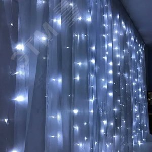 Гирлянда Занавес LED 5000К эффект стробов 2х1.5 м IP44 - фото 5
