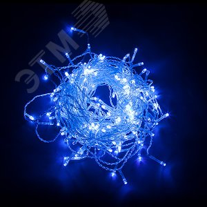Гирлянда Занавес LED синий 2х2 м IP44 - фото 3
