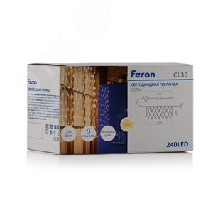 Гирлянда Сеть 240LED 2700К 2х2 м - фото 7