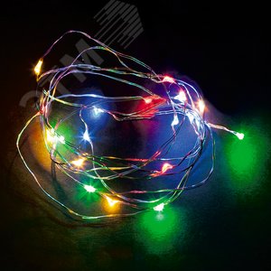 Гирлянда линейная LED мульти 2 м от батареек - фото 2