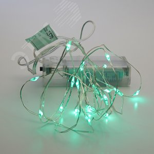 Гирлянда линейная LED зеленый 2 м от батареек - фото 3