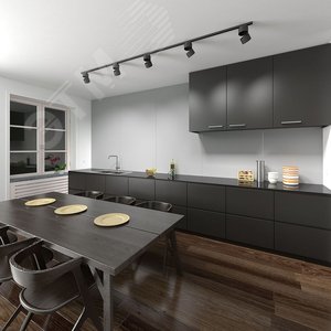 Светильник светодиодный трековый на шинопровод ДПО-15w 4000К 1350Лм черный - фото 3