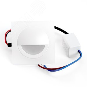 Светильник светодиодный ДВО-3w 4000К 210Лм квадратный белый - фото 2