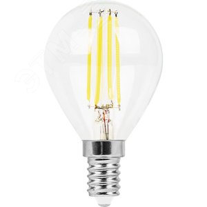 Лампа светодиодная LED 9вт Е14 белый шар FILAMENT - фото 2