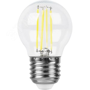 Лампа светодиодная LED 9вт Е27 белый шар FILAMENT LB-509 FERON - 2