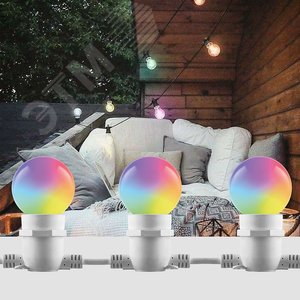 Лампа светодиодная LED 3вт Е27 RGB плавная смена цвета шар G60 - фото 3