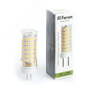 Лампа светодиодная LED 9вт 230в G4 белый капсульная - фото 2