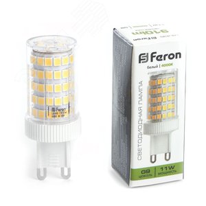 Лампа светодиодная LED 11вт 230в G9 белый капсульная LB-435 FERON - 2