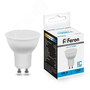 Лампа светодиодная LED 13вт 230в GU10 дневной - фото 2