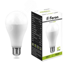 Лампа светодиодная LED 30вт Е27 белый - фото 2