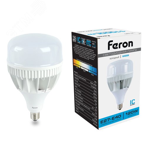 Лампа светодиодная LED 120вт Е27/Е40 дневной - фото 1
