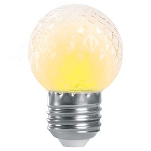 Лампа светодиодная LED 1вт Е27 строб прозрачный 2700К шар