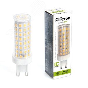 Лампа светодиодная LED 15вт 230в G9 белый капсульная - фото 2