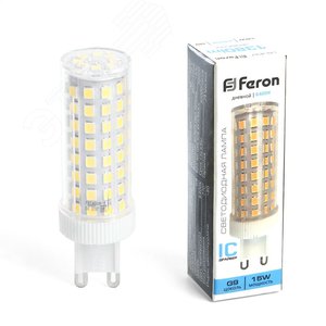 Лампа светодиодная LED 15вт 230в G9 дневной капсульная - фото 2