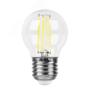Лампа светодиодная LED 7вт Е27 дневной шар FILAMENT - фото 2