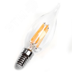 Лампа светодиодная LED 15вт Е14 дневной свеча на ветру FILAMENT LB-718 38264 FERON - 2