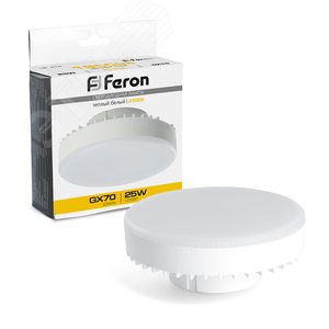 Изображение товара Лампа светодиодная LED 25вт GX70 теплый таблетка (шт)