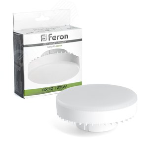 Изображение товара Лампа светодиодная LED 25вт GX70 белый таблетка (шт)