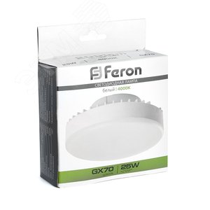 Лампа светодиодная LED 25вт GX70 белый таблетка - фото 2
