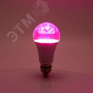 Лампа светодиодная LED 10вт Е27 для растений и рассады - фото 5