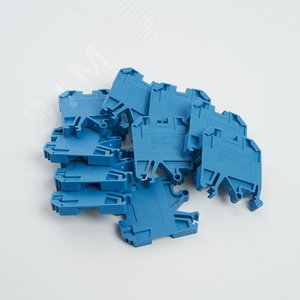 Зажим наборный изолированный (винтовой) ЗНИ 6мм2 (JXB 2,5) синий Stekker LD551-2-60 FERON - 4