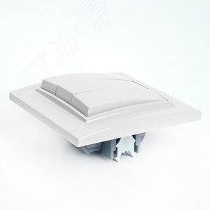 Выключатель трехклавишный, серия Эрна, белый Stekker PSW10-9007-01 39922 FERON - 3