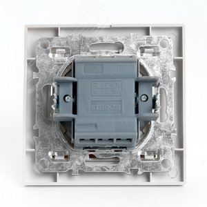 Выключатель трехклавишный, серия Эрна, белый Stekker PSW10-9007-01 39922 FERON - 4