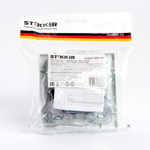 Выключатель трехклавишный, серия Эрна, белый Stekker PSW10-9007-01 39922 FERON - 6