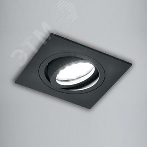 Светильник ИВО-50w G5.3 поворотный квадратный черный DL2801 FERON - 2