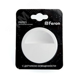 Ночник светодиодный 0.45w круг белый FN1121 FERON - 6