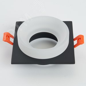 Светильник ИВО-50w G5.3 квадратный черный - фото 2