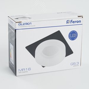 Светильник ИВО-50w G5.3 квадратный черный - фото 6