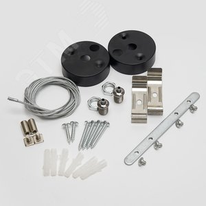 Светильник светодиодный ДПО-24вт 6500К 2400Лм линейный рассеиватель матовый в алюминиевом корпусе черный - фото 5