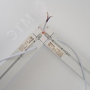 Светильник светодиодный ДПО-24вт 6500К 2400Лм линейный рассеиватель матовый в алюминиевом корпусе белый AL4020 FERON - 3