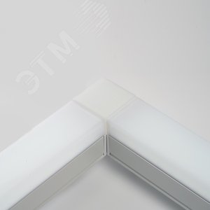 Светильник светодиодный ДПО-36вт 4000К 3600Лм линейный рассеиватель матовый в алюминиевом корпусе белый - фото 2