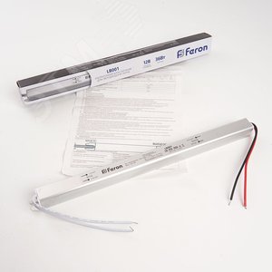 Драйвер светодиодный LED 36w 12v ультратонкий LB001 FERON - 5