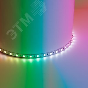 Лента светодиодная LEDх60/м 5м 14.4w/m 12в RGB