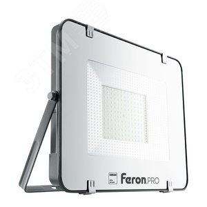 Прожектор светодиодный ДО-150w 6400К 15000Лм IP65 черный Feron.PRO