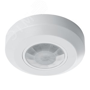 Датчик движения ИК потолочный 400w 360 градусов 8м IP20 белый - фото 1