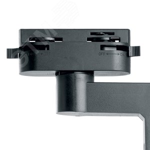 Светильник трековый на шинопровод ДПО E27 без лампы черный - фото 4