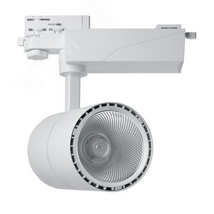 Светильник светодиодный трековый на шинопровод ДПО-40w 4000К 3600Лм трехфазный белый - фото 4