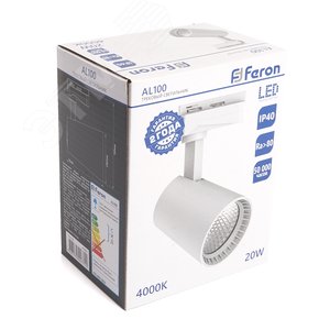 Светильник светодиодный трековый на шинопровод ДПО-20w 4000К 1800Лм белый - фото 4