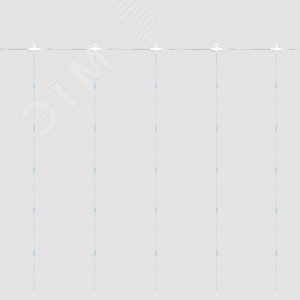 Гирлянда Занавес LED 5000К 3х3 м USB - фото 3